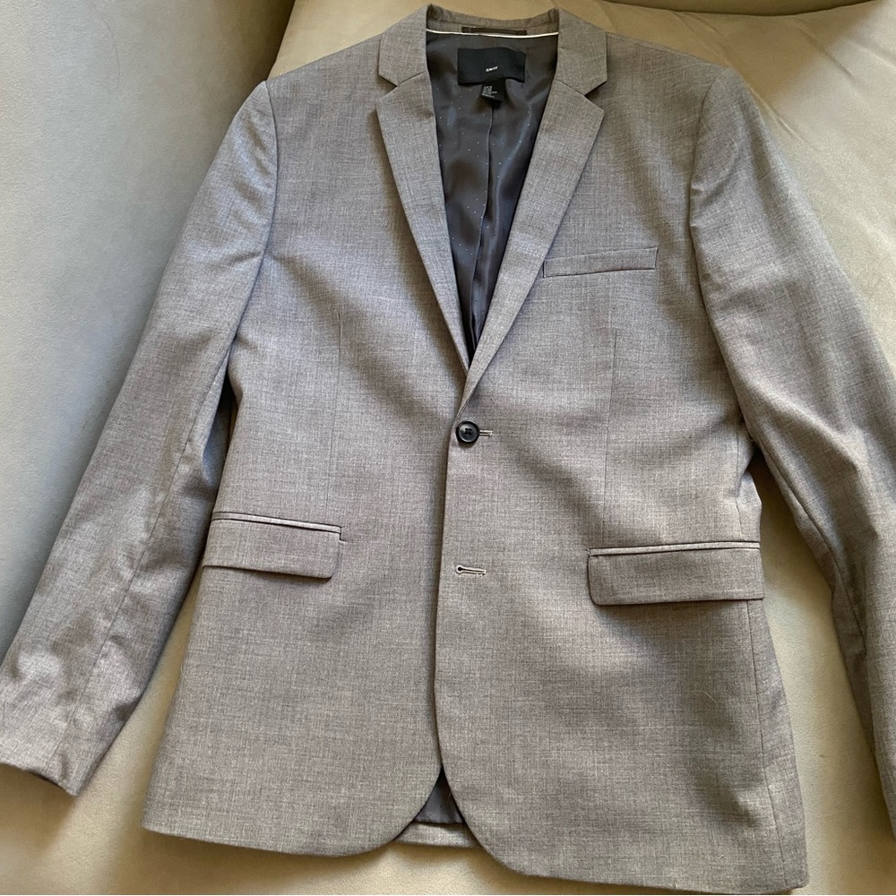Men's Slim Fit Gray Blazer